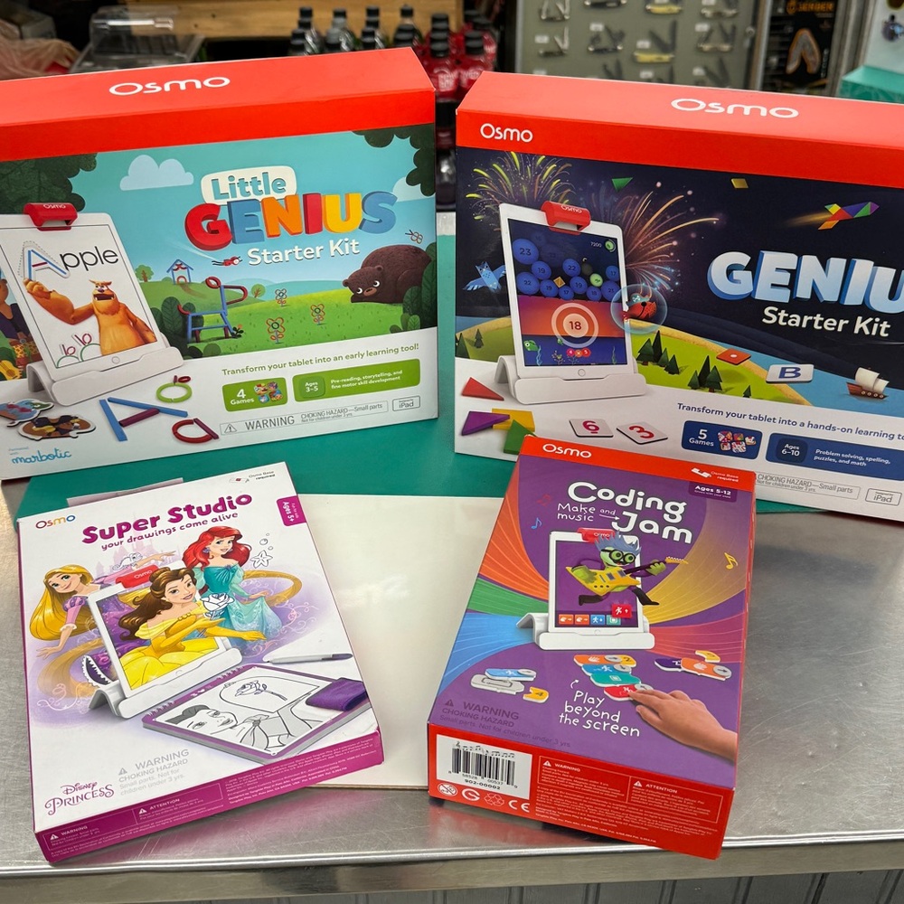 Osmo Bundle: Little Genius, Genius, Super Studio, and Coding Jam Kits